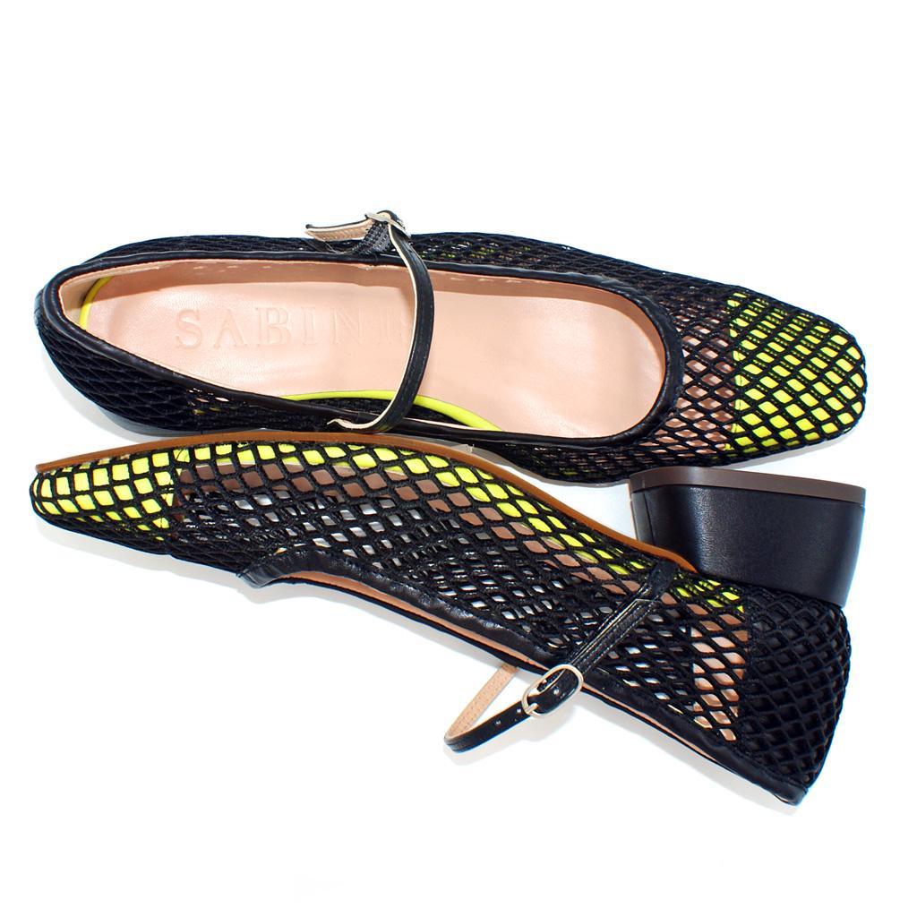 Zapato Mary Jane Mesh Nassau Black Lima – Sabinis