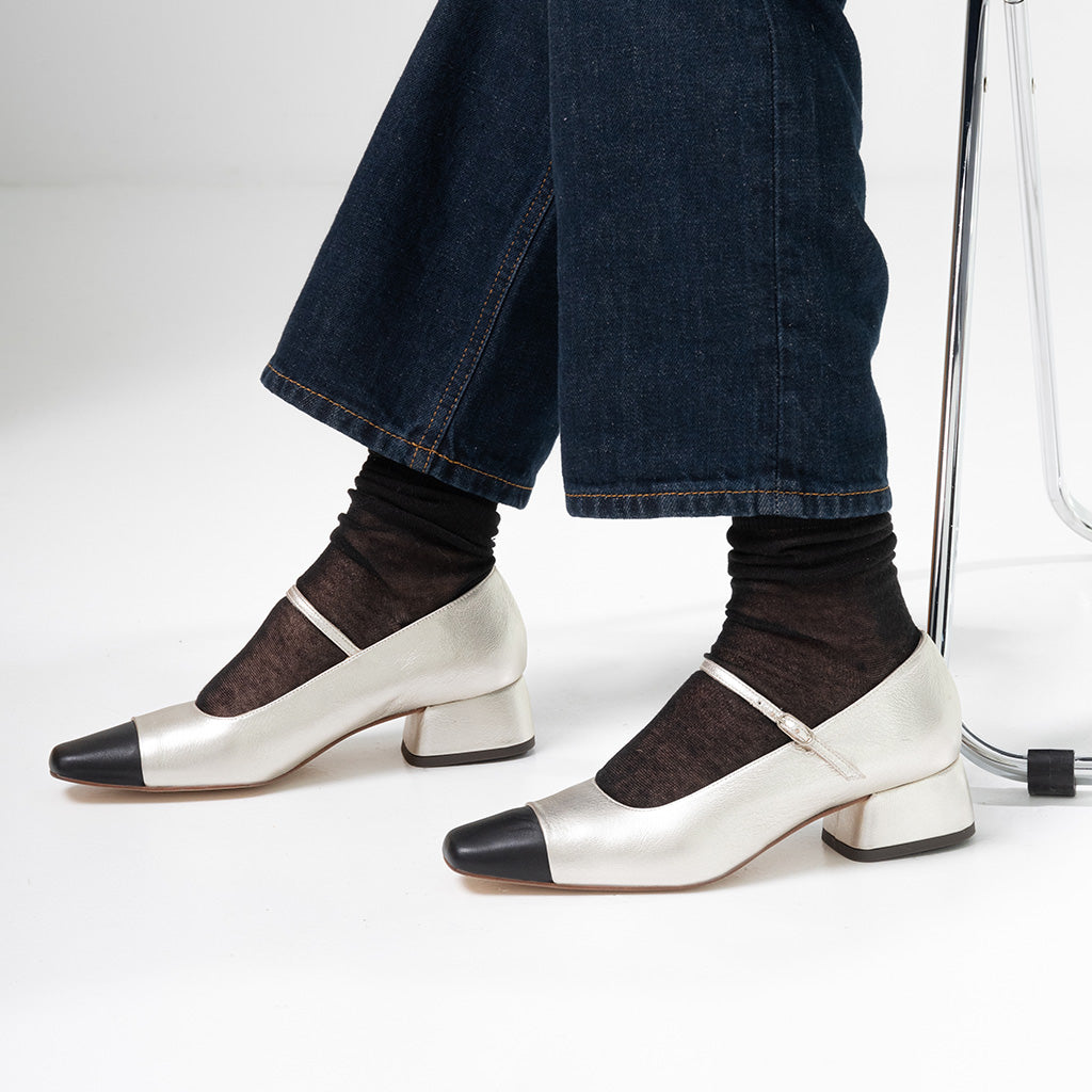 Paris Mary Jane Silver