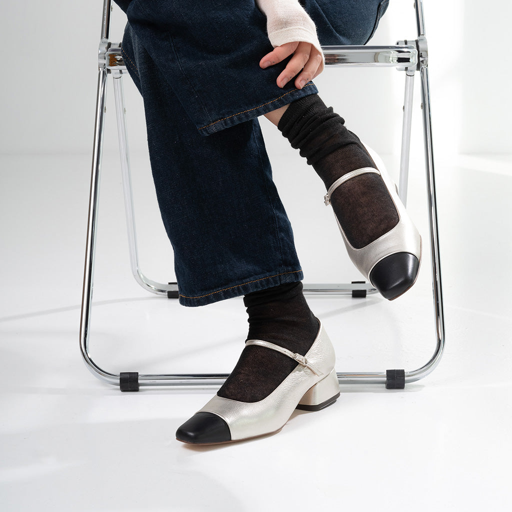 Paris Mary Jane Silver